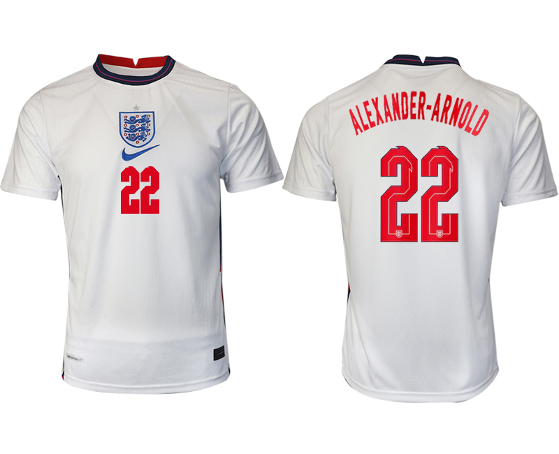 Men 2021 Europe England home AAA version #22 soccer jerseys